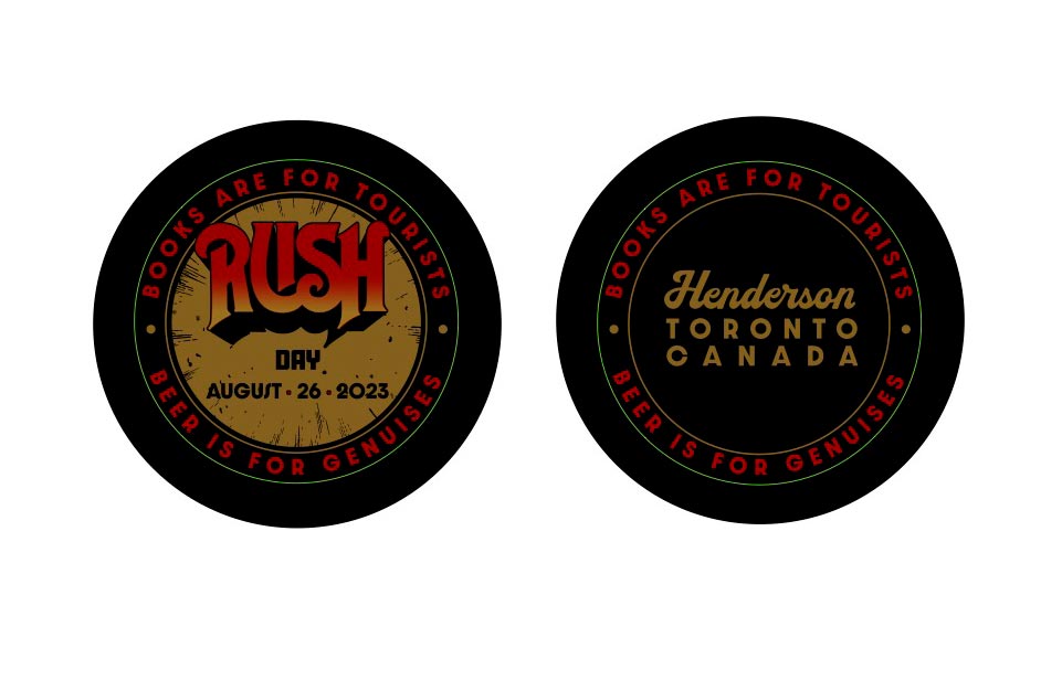 Rush Day Coasters Henderson Brewing Company