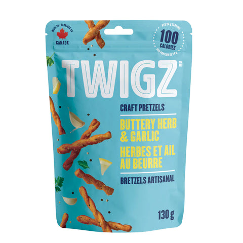 Twigz Craft Pretzels - Buttery Herb & Garlic