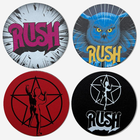 Rush Leather Coaster Pack