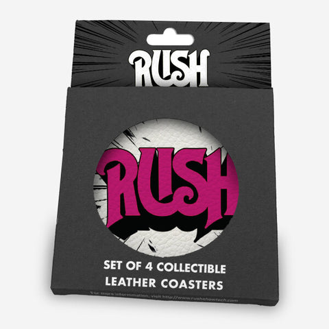 Rush Leather Coaster Pack