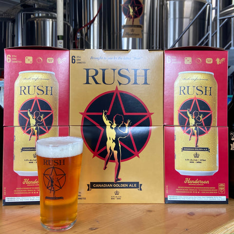 Rush Canadian Golden Ale: 6pk Carrier